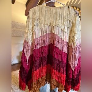 Anthropologie shag  fringe Jacket Large- Make AN OFFER!!! Stunning!!!